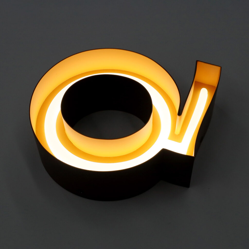Acrylic Engraved Curved LED Neon Sign | Acrylic Neon Letters