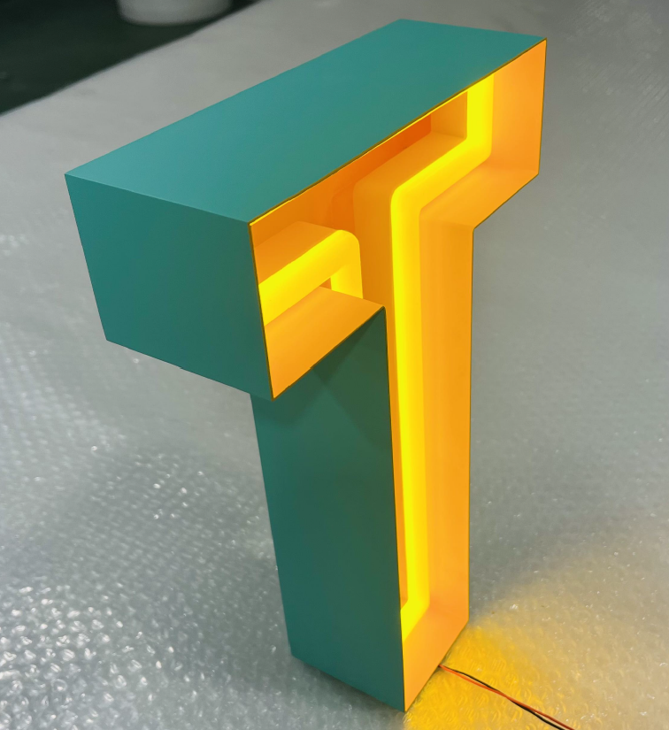 Acrylic Engraved Curved LED Neon Sign | Acrylic Neon Letters