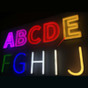 Acrylic Engraved Curved LED Neon Sign | Acrylic Neon Letters