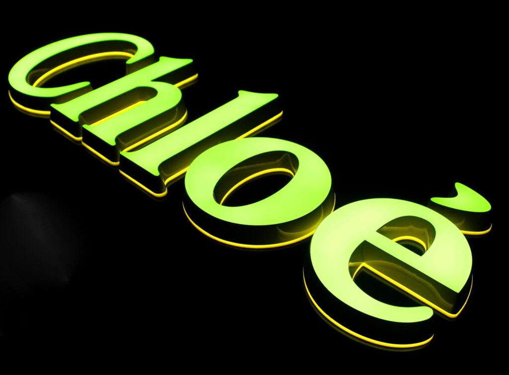 3D Acrylic Faux Neon Signs | Premium Solid Acrylic Engraved Letter