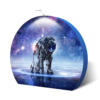 3D Moon Shape Tension Fabric Display | Circular Media Wall