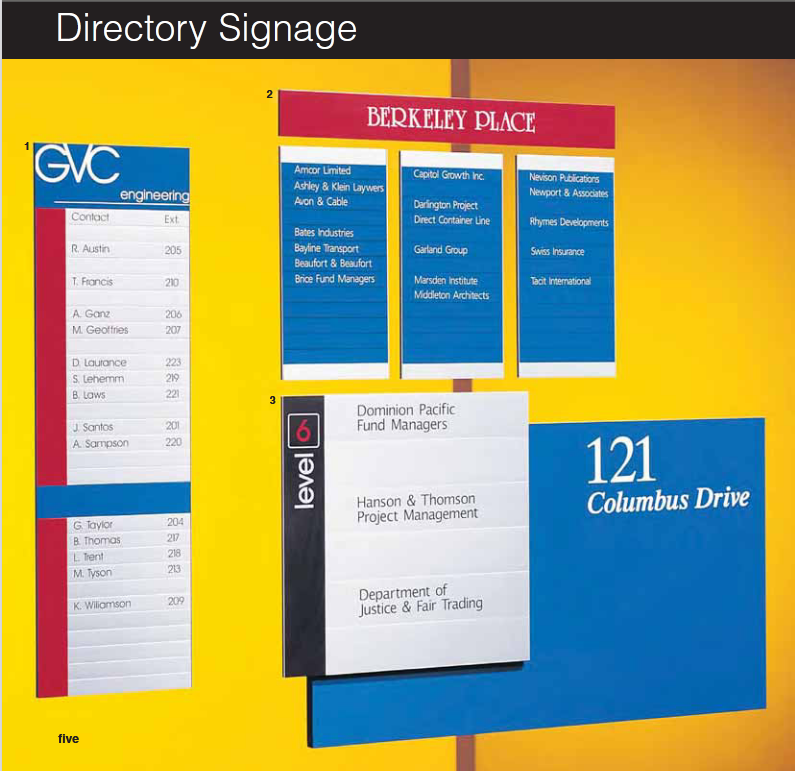 Architectural Modular Signs | Wayfinding Directory Boards