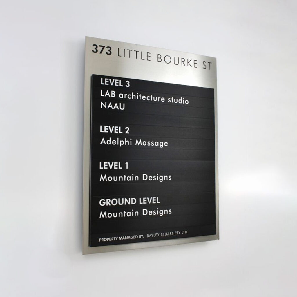 Architectural Modular Signs | Wayfinding Directory Boards