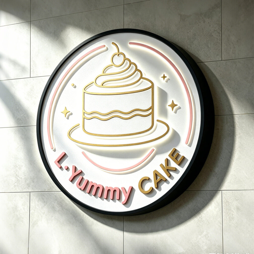 Blade Sign with 3D Letter Surface