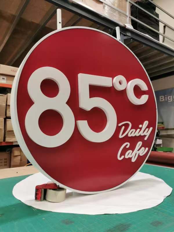 Blade Sign with 3D Letter Surface