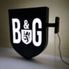 Blade Sign with 3D Letter Surface