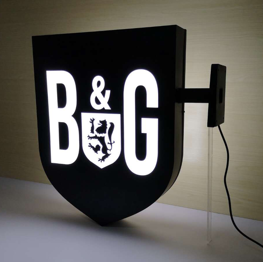 Blade Sign with 3D Letter Surface