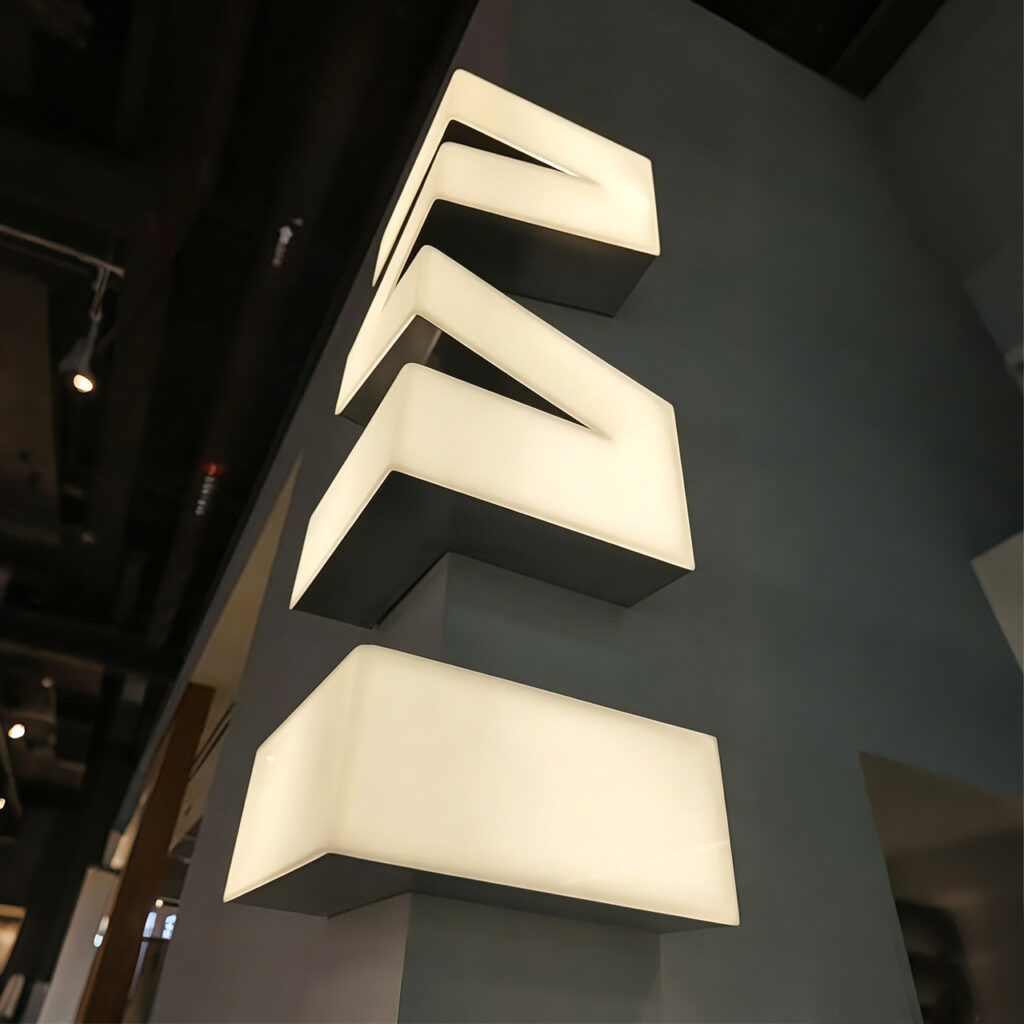 Corner Wrap 3D Channel Letters | 90-Degree Architectural Branding