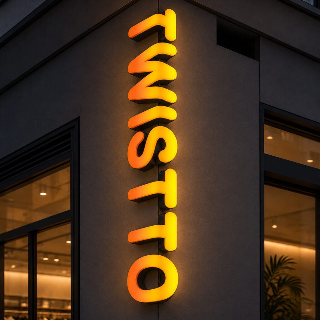 Corner Wrap 3D Channel Letters | 90-Degree Architectural Branding
