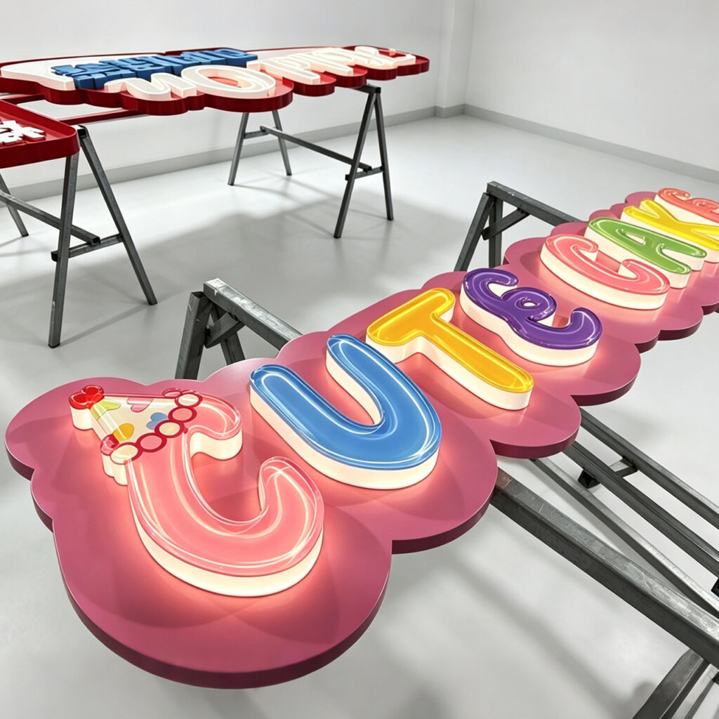 Crystal Jelly Transparent Spherical Letters | High-Gloss Domed 3D Signs