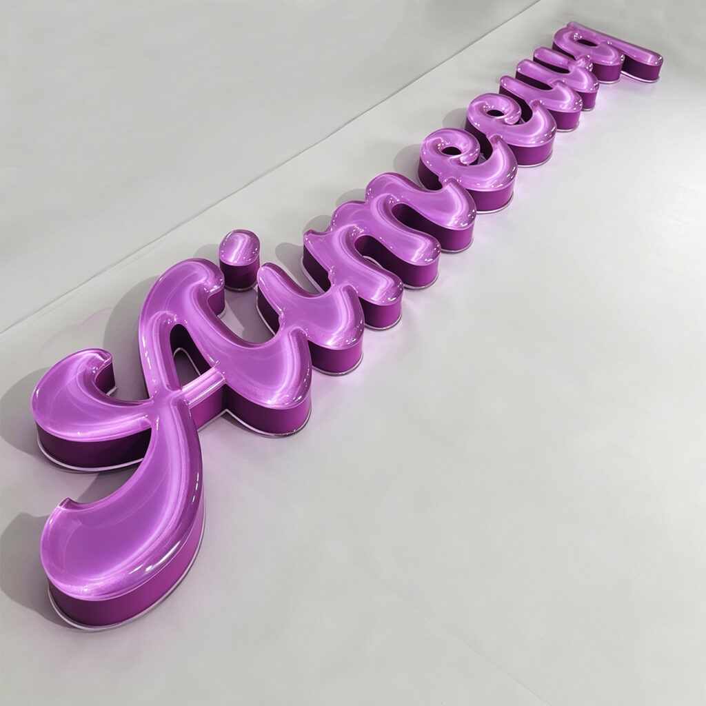 Crystal Jelly Transparent Spherical Letters | High-Gloss Domed 3D Signs