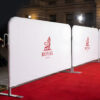 Custom Fabric Interlocking Crowd Control Barrier Covers