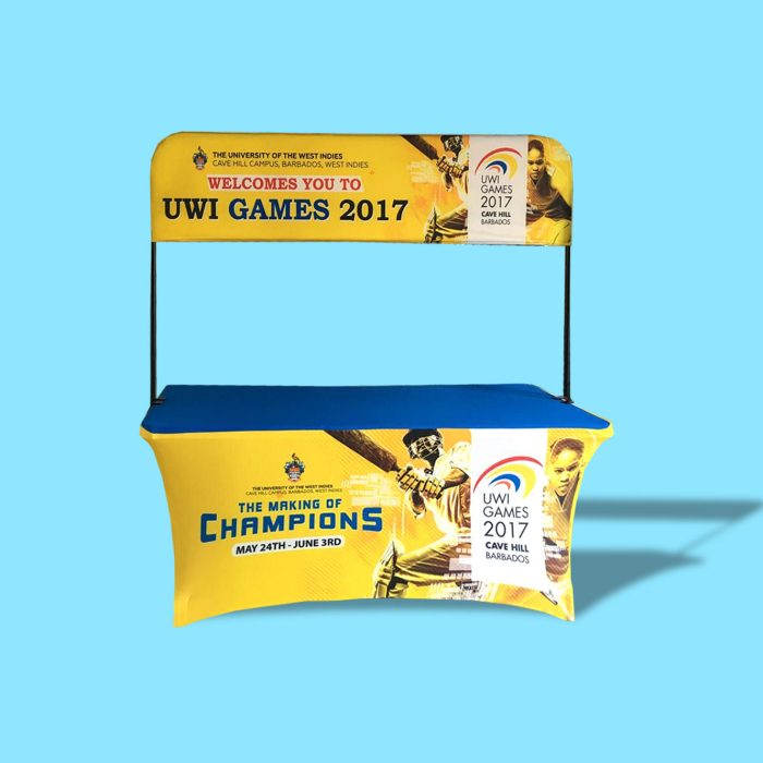 Custom Printed Fabric Table Covers | Table Header Displays