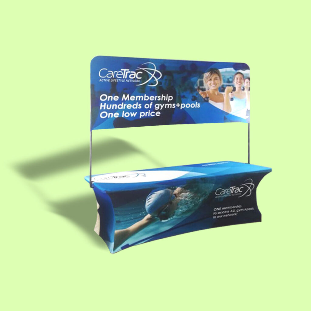 Custom Printed Fabric Table Covers | Table Header Displays