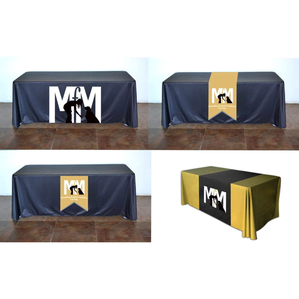 Custom Printed Fabric Table Covers | Table Header Displays