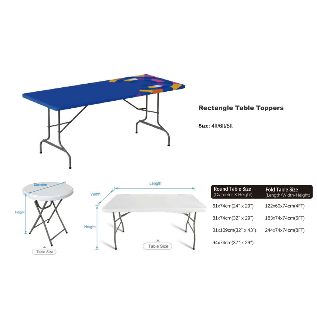 Custom Printed Fabric Table Covers | Table Header Displays