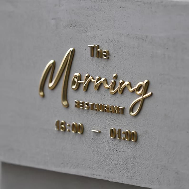 Cylinder 3D Metal Letters | Premium Hotel Corporate Signs