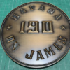 Embossed Antique Brass Metal Sign Plaques | Aged Sign Plate
