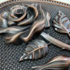 Embossed Antique Brass Metal Sign Plaques | Aged Sign Plate