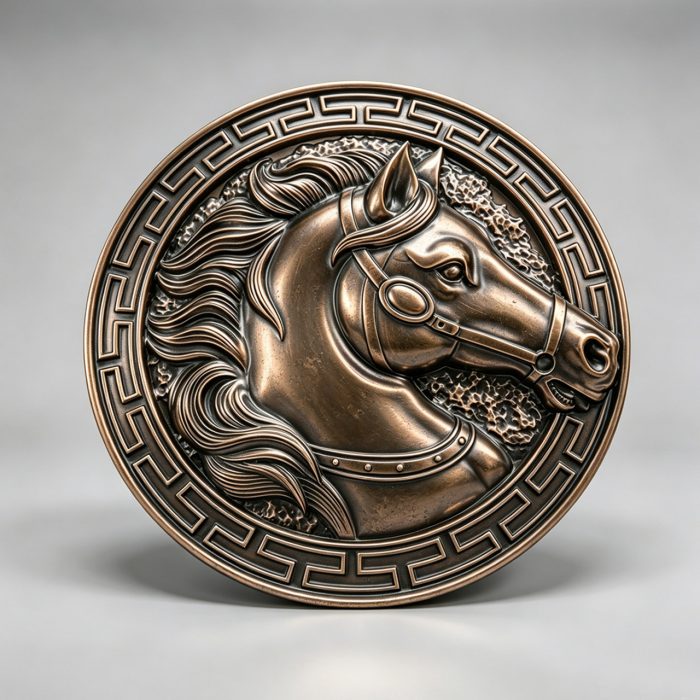 Embossed Antique Brass Metal Sign Plaques | Aged Sign Plate
