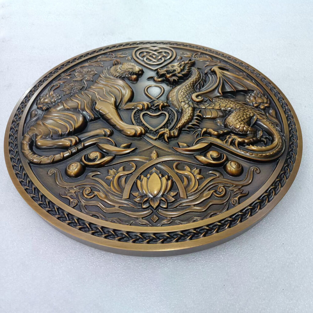 Embossed Antique Brass Metal Sign Plaques | Aged Sign Plate