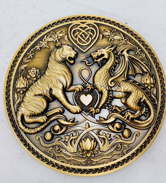 Embossed Antique Brass Metal Sign Plaques | Aged Sign Plate