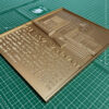 Embossed Antique Brass Metal Sign Plaques | Aged Sign Plate