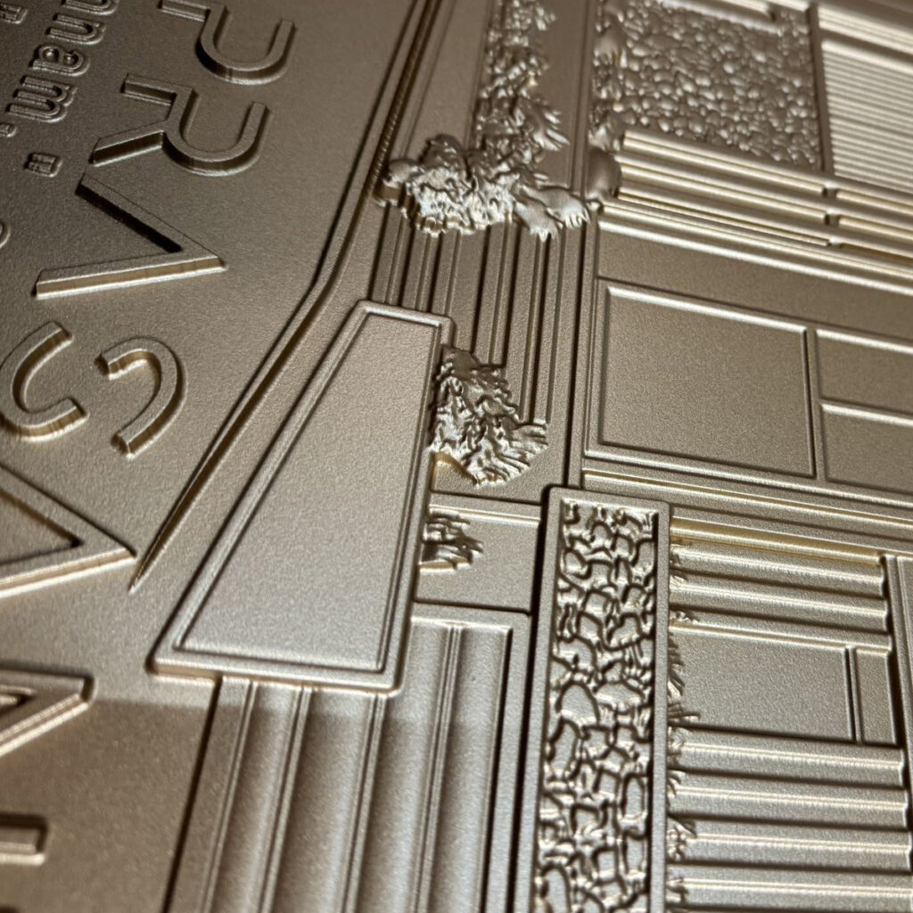 Embossed Antique Brass Metal Sign Plaques | Aged Sign Plate