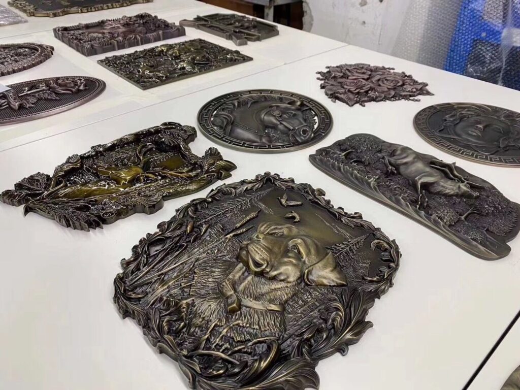 Embossed Antique Brass Metal Sign Plaques | Aged Sign Plate