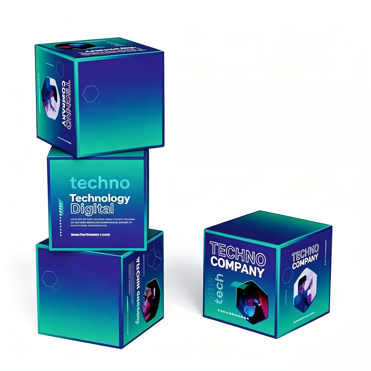 Fabric Tension Cube Display | 3D Standalone Cubes
