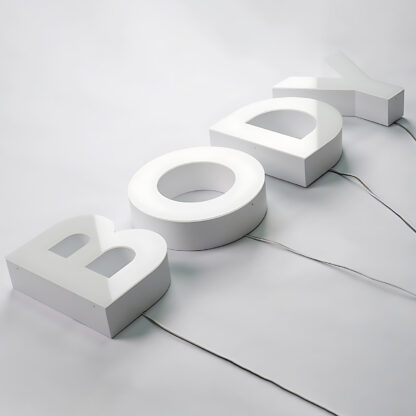 Face Illuminated Rimless LED Channel Letters | Front-Lit Rimless Signage