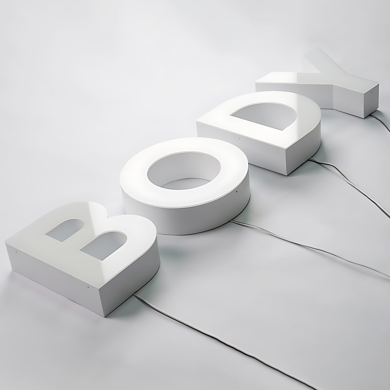 Face Illuminated Rimless LED Channel Letters | Front-Lit Rimless Signage