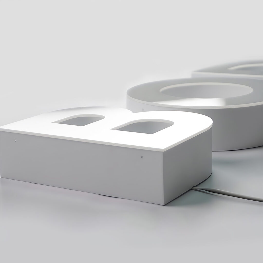 Face Illuminated Rimless LED Channel Letters | Front-Lit Rimless Signage