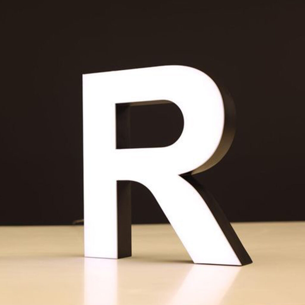 Face Illuminated Rimless LED Channel Letters | Front-Lit Rimless Signage