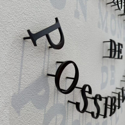Fine Finishing Solid Metal Letters | Premium Architectural Typography