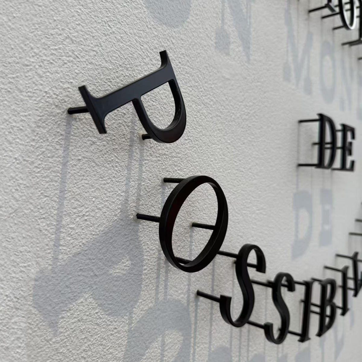 Fine Finishing Solid Metal Letters | Premium Architectural Typography