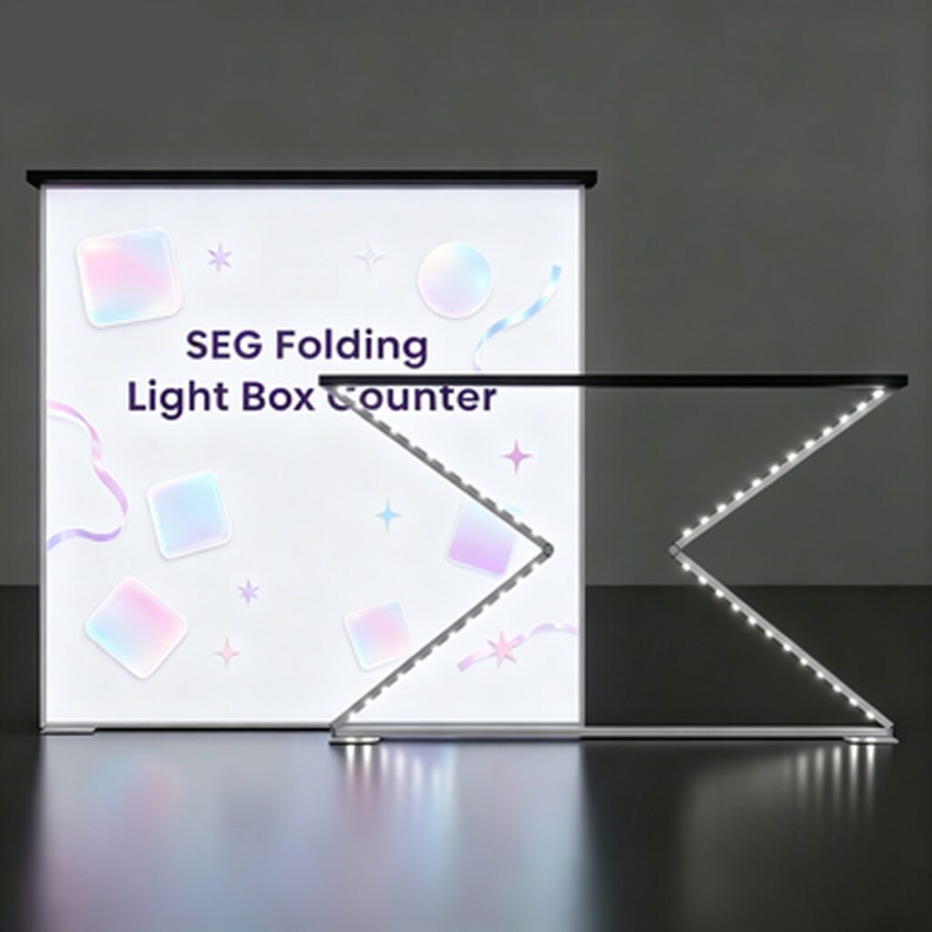Foldable SEG Display Counter | Compact Exhibition Counter