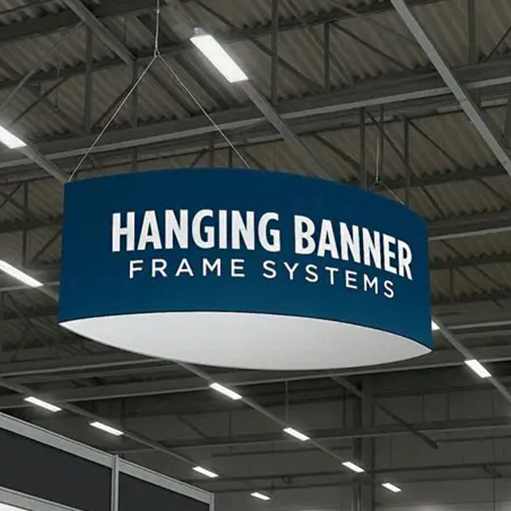 Football Hanging Banner | Custom Sky Hanging Fabric Displays
