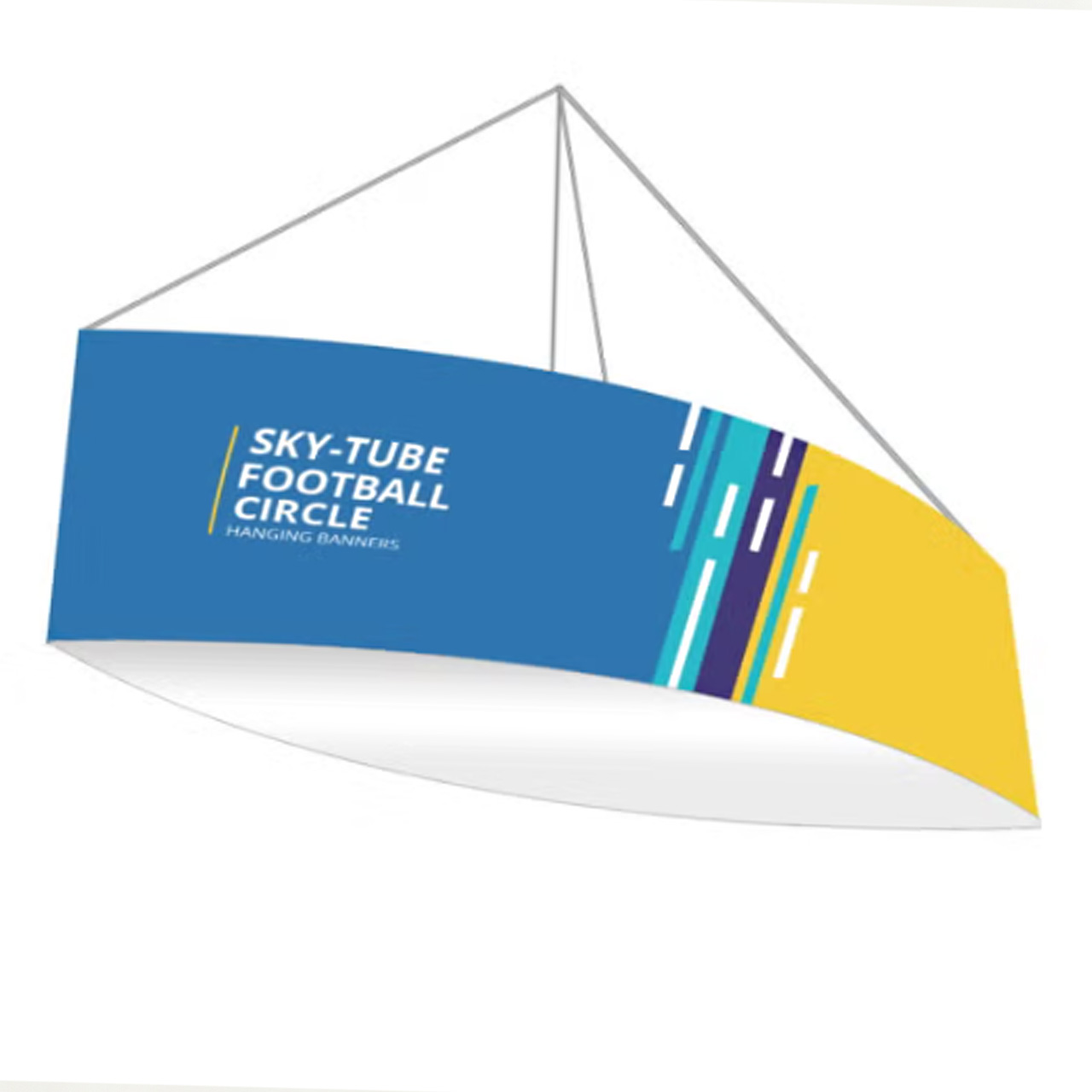 Football Hanging Banner | Custom Sky Hanging Fabric Displays