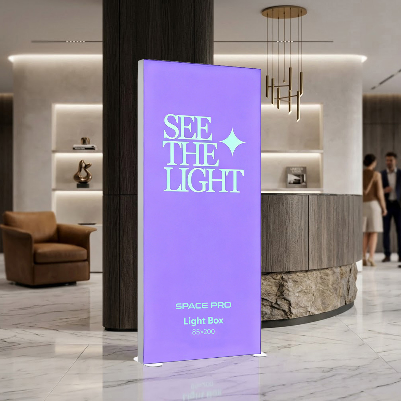 Free Standing LED SEG Light Box | 60/80/100/120/150mm