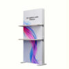 Freestanding SEG Lightbox with Shelves