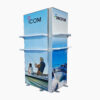 Freestanding SEG Lightbox with Shelves