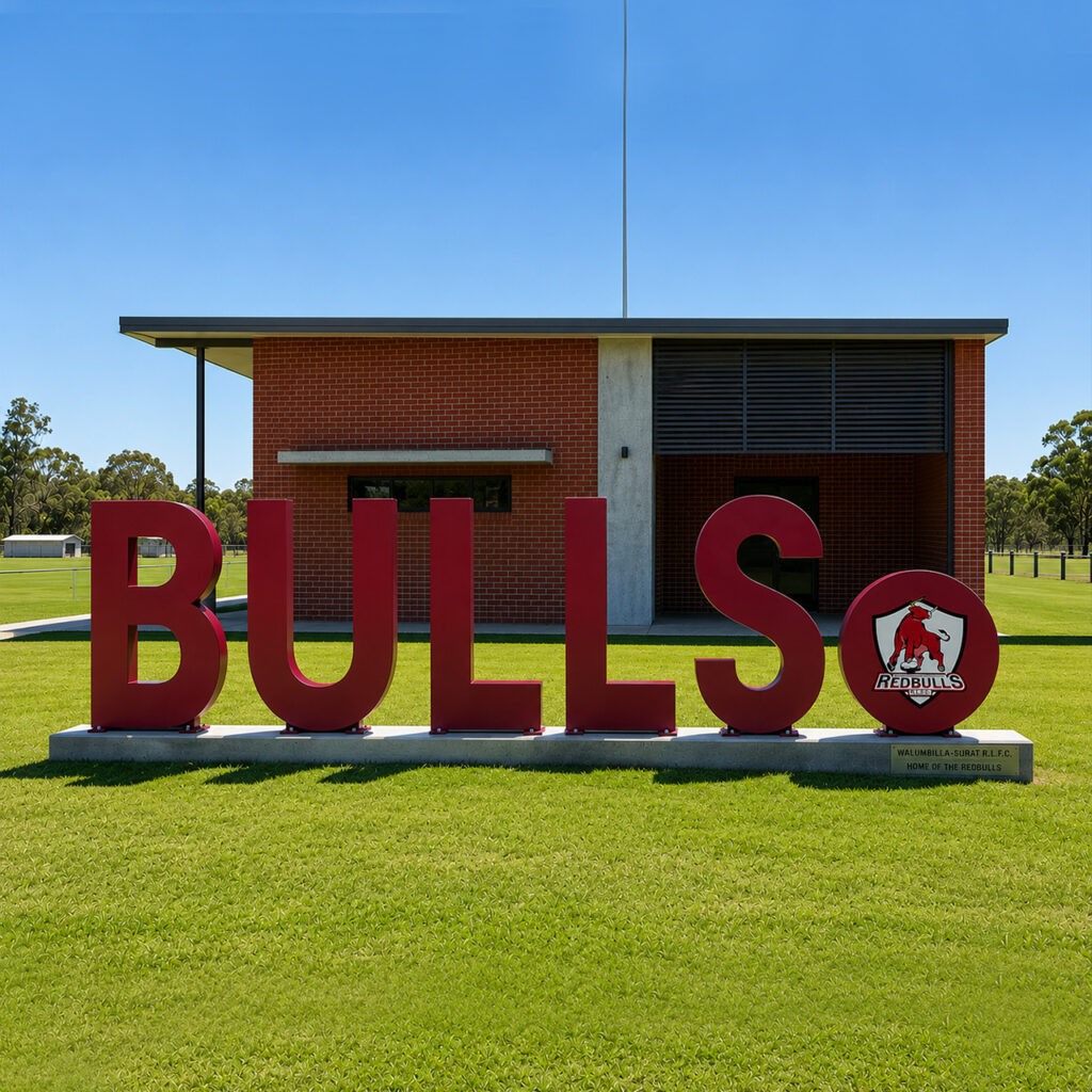 Giant 3D Sculpture Letters | Giant Landmark Metal Signs