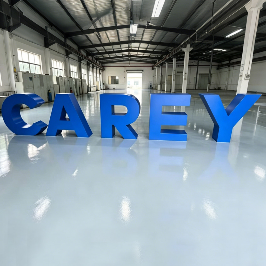 Giant 3D Sculpture Letters | Giant Landmark Metal Signs