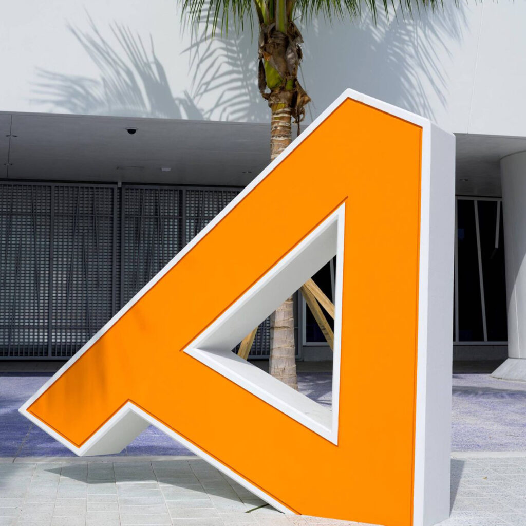 Giant 3D Sculpture Letters | Giant Landmark Metal Signs