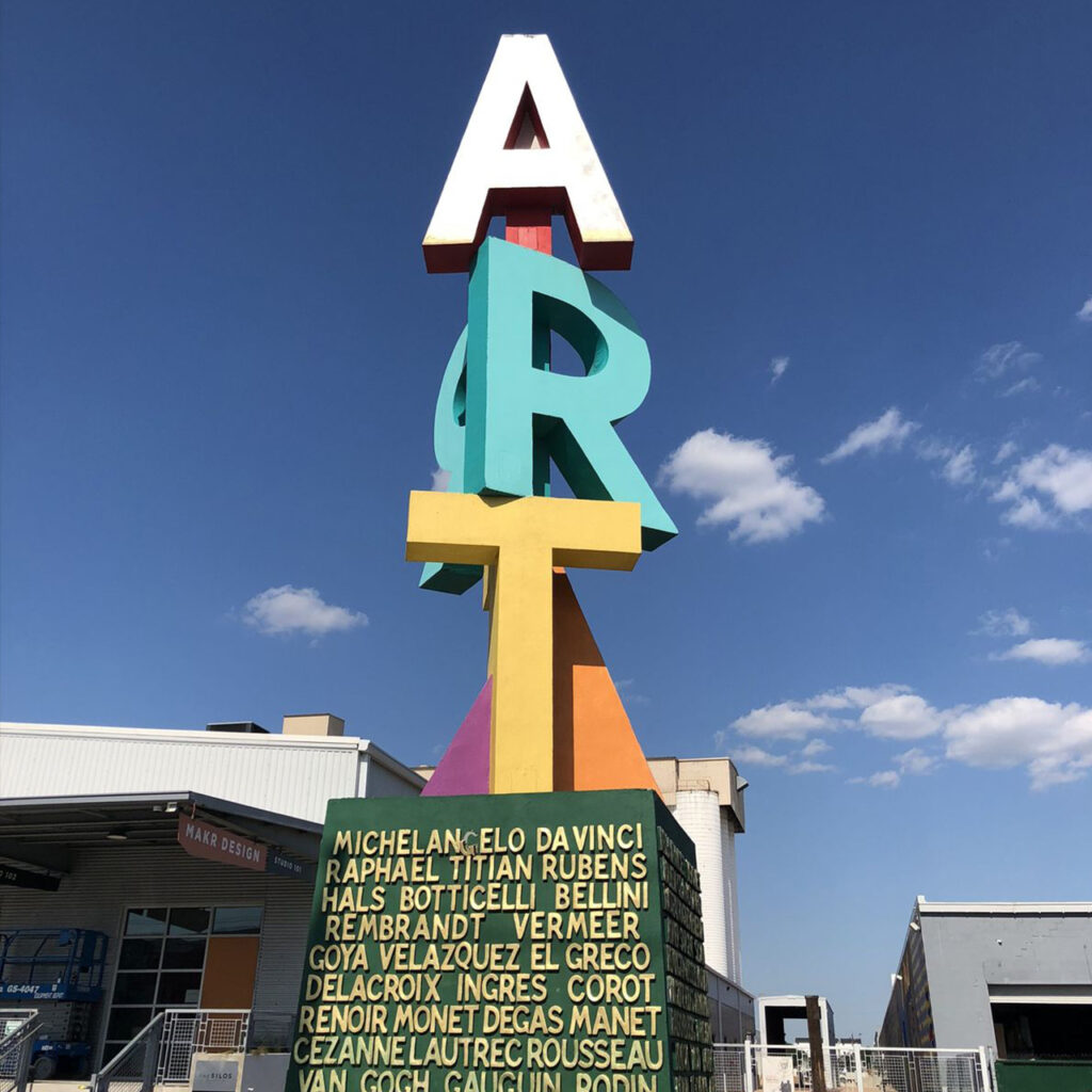 Giant 3D Sculpture Letters | Giant Landmark Metal Signs