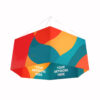 Hexagon Hanging Banner | Sky Hanging Fabric Signs