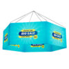 Hexagon Hanging Banner | Sky Hanging Fabric Signs