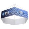 Hexagon Hanging Banner | Sky Hanging Fabric Signs