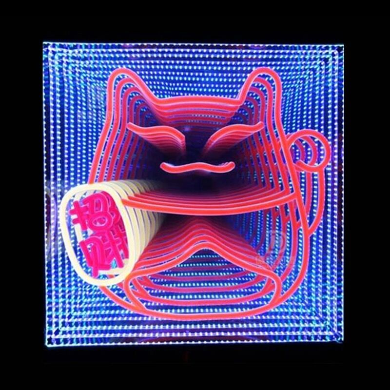 Infinite Mirror Effect 3D LED Neon Sign | Infinity Tunnel Branding
